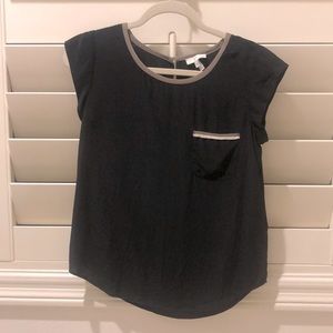 JOIE black blouse w/ pocket